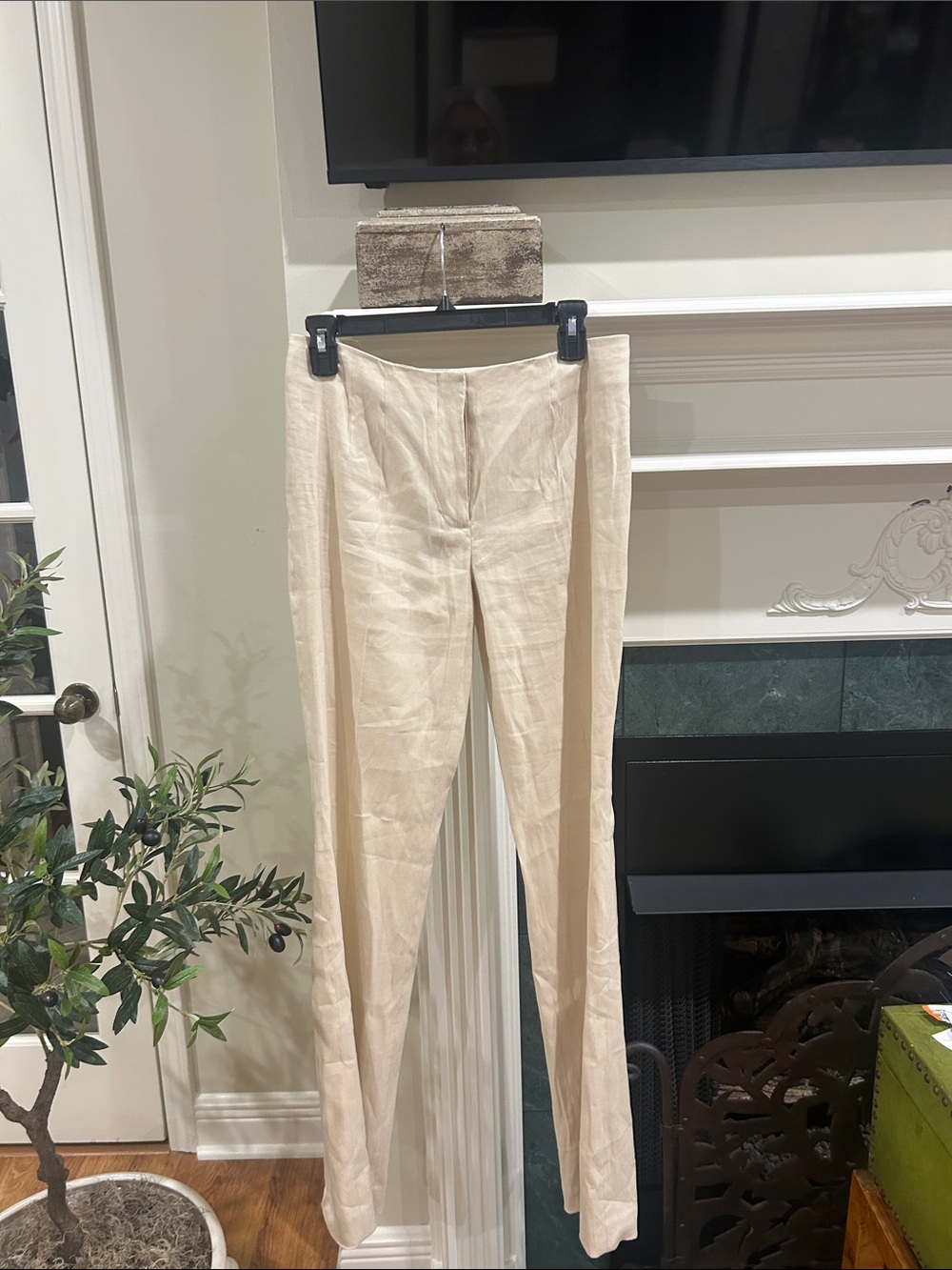 ANTONIO MELANI Beige Tailored Dress Pants